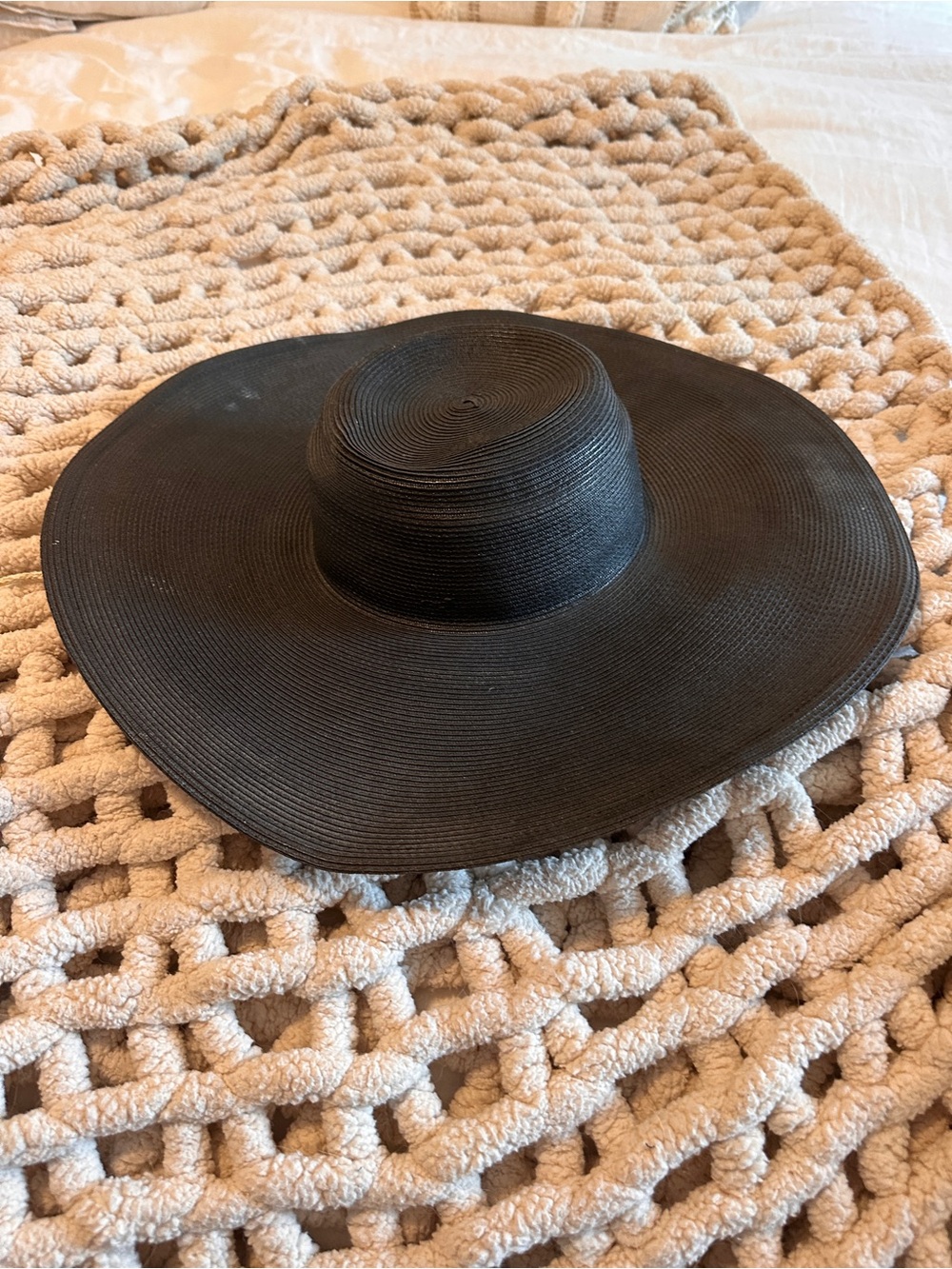 Classic Fischer Wide-Brim Sun Hat - Black